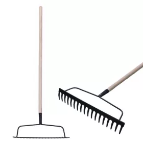 Strend Pro R101 18 fogú kerti gereblye fa nyéllel, 1600 mm