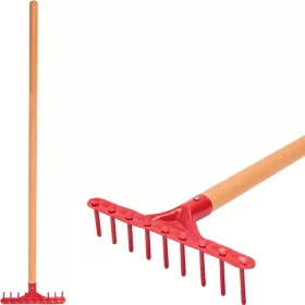   Strend Pro Herrison 9357 Mini 9 fogú műanyag kerti gereblye nyéllel