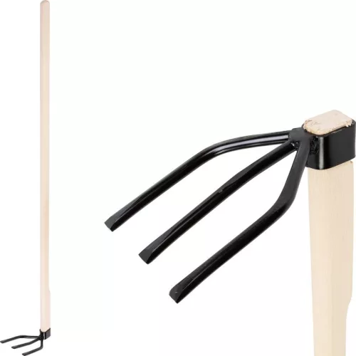 Strend Pro Három ágú kapa fa nyéllel, 120 cm