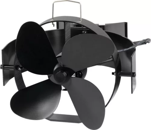 Strend Pro kandallóventilátor, 4 lapátos, fekete