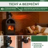 Strend Pro kandallóventilátor, 4 lapátos, fekete