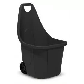   Blumax CADDY, kerti hulladékgyűjtő kocsi, 60 liter, 50x60x84 cm, fekete
