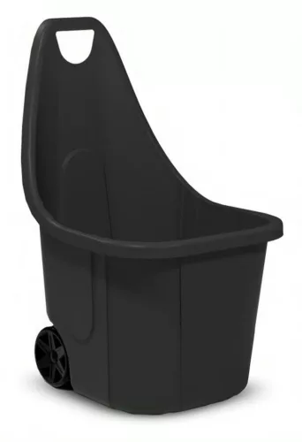 Blumax CADDY, kerti hulladékgyűjtő kocsi, 60 liter, 50x60x84 cm, fekete