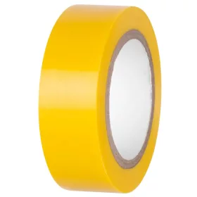 Szigetelőszalag E180YEL, sárga,19 mm, Hossz: 10 m, PVC