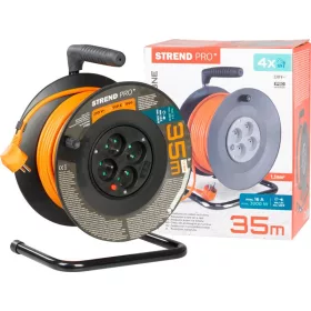   Strend Pro DG-FB04, hosszabbító kábel dobon, 35 m, 5 mm2 átmérő