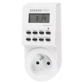 Strend Pro digitális kapcsoló aljzat, 230 V, max. 3680 W