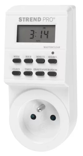 Strend Pro digitális kapcsoló aljzat, 230 V, max. 3680 W