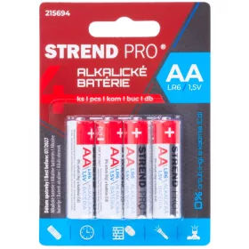 Strend Pro akkumulátor, LR6, 4 db, AA ceruzaelem