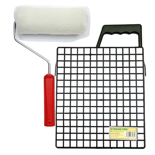 Festőhenger készlet SAMBER, rács, henger és tartó 180 mm