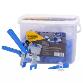   Ékes lapszintező készlet Strend Pro LS511 StarterKIT, 100x 1 mm távtartó + 100x ék + fogó