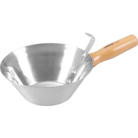   Kőműves serpenyő Strend Pro, rozsdamentes acél, fa nyél, 180 mm