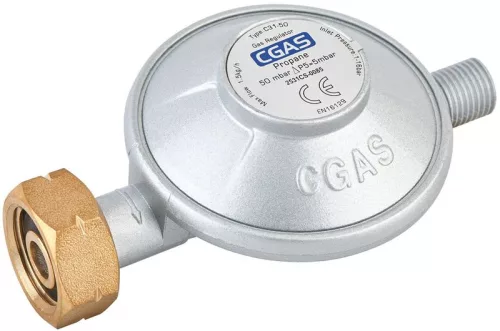 Nyomásszabályzó CGAS C31-50, 50 mbar, G1/4" LH menet, EN 12864