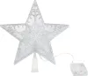 MagicHome, Karácsonyi csillag, műanyag, 10x LED meleg fehér, 25 cm, 2xAA