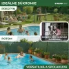 POPULAR.NET Árnyékoló háló, 1,2x10 m, HDPE, UV, 150 g/m2, 90% zöld