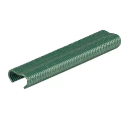   Rapid VR16 típusú, zöld színű PVC bevonattal ellátott kerítéskapocs, RAPID FP216 és FP20 kötöző fogóhoz, 2-8 mm-es huzalhoz, 3190 db-os