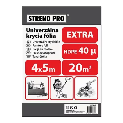 Takarófólia Strend Pro Extra, festő, 4x5 m, 40µ, takaró