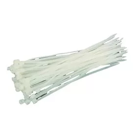   Kábelkötegelő Strend Pro CT66BW, 400x4,8 mm, 50 db, fehér, nylon, rögzítő