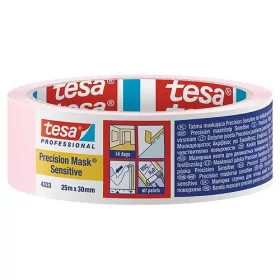   Szalag tesa® PRO Precision Mask Sensitive, festő ragasztószalag, rózsaszín, 30 mm, L-25 m