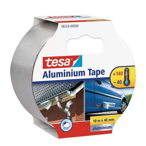 Aluminium szalag tesa , prémium, ragasztó, 50 mm, Hossz: 10 m