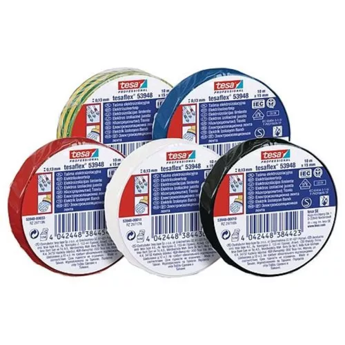 Tesa PRO tesaflex szigetelőszalag, sPVC, 19 mm, fekete, 20 m
