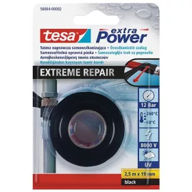   Fekete vulkanizáló szalag tesa Extreme Repair, ragasztó, 19 mm, Hossz: 2,5 m