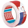 Figyelmeztető szalag tesa PRO Marking, ragasztó, piros-fehér, 50 mm, Hossz: 33 m