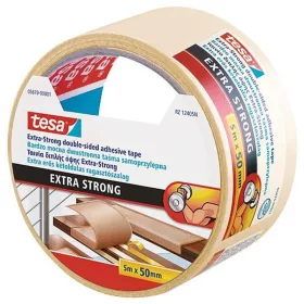   Kétoldalas ragasztó tesa Extra STRONG Permanent, fólia, fehér, 50 mm, Hossz: 5 m