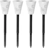 Strend Pro Sargas, Napelemes lámpa, 7x35 cm, 2x LED, AAA, 4 db