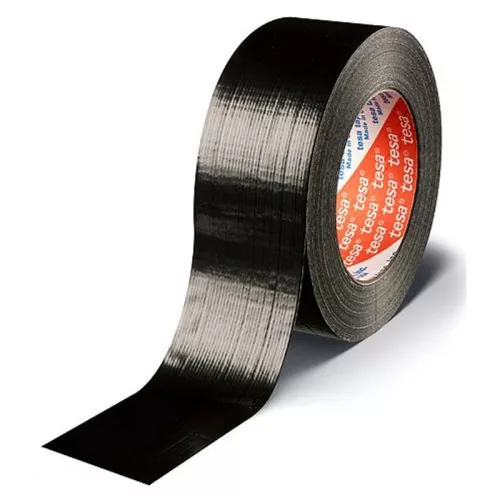 Fekete szövetszalag tesa PRO Duct tape, 50 mm, Hossz: 50 m