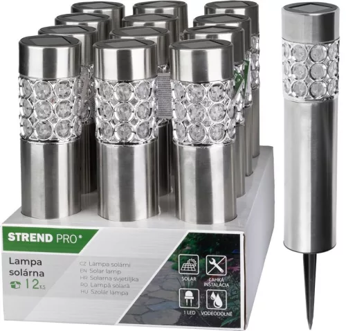 Strend Pro Wezen, Napelemes lámpa, 375 mm, 1x LED, AAA, 12 db