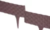 Rattan Ágyásszegély, Hosszúság 2,40 m, sötétbarna, 3 db-os, 820x95/200 mm, UV-álló