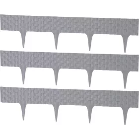   Rattan Ágyásszehély, Hosszúság 2,40 m, grafit, 3 db-os, 820x95/200 mm, UV-álló
