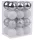 MagicHome, Karácsonyi Gömbök, 24 db, fehér - ezüst, vegyes, 6 cm