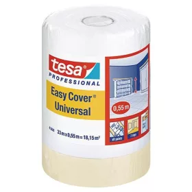   Takarófólia tesa Pro Easy Cover Universal, 550 mm, H-33 m, festő, ragasztószalaggal, átlátszó, tak