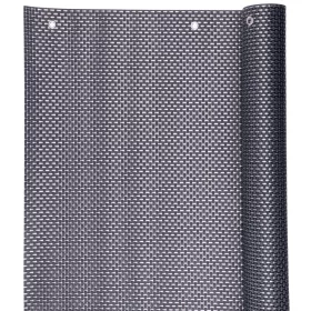   Polyratan erkélyárnyékoló háló, 77, 0,9x3 m, UV, 800 g/m2, antracit
