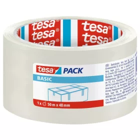   Csomagoló szalag tesa BASIC, ragasztó, átlátszó, 48 mm, Hossz: 50 m