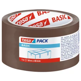   Csomagoló szalag tesa BASIC, ragasztó, barna, 48 mm, Hossz: 50 m