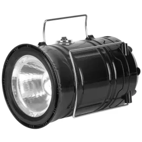   Strend Pro kempinglámpa CL102, LED, 80 lm, 1200 mAh, láng effektus, szolár töltés, USB