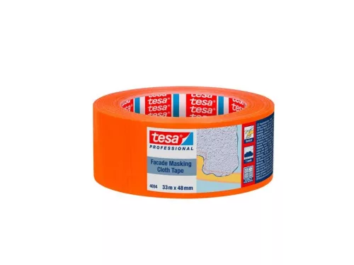 tesa® PRO festőszalag, maszkoló, szőtt, öntapadó, 33 m x 48 mm, narancssárga