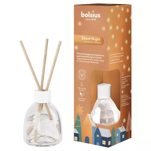Difúzer Bolsius True Glow, 60ml, lieskový oriešok/vanilka
