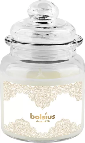 Bolsius Arany csipke, Big Jar, illatos, karácsonyi gyertya, vanília, 32 óra, 79x129 mm