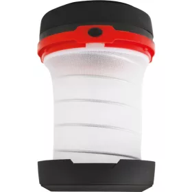Kempinglámpa Strend Pro Camping, összecsukható, 3xAA, piros, 8.5x5/13 cm