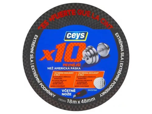 Extrém erős ragasztószalag Ceys Professzionális, x10, 18 m x 48 mm