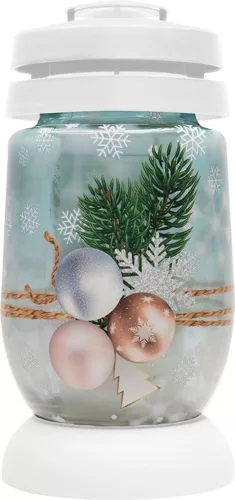 Bolsius, 3D Karácsonyi mécses, 22,4 cm, sírra, 36 órás