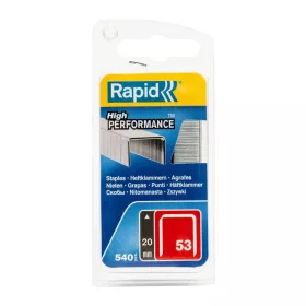 Kapcsok RAPID 53, 20 mm, tűzőgéphez, 540 db-os csomag