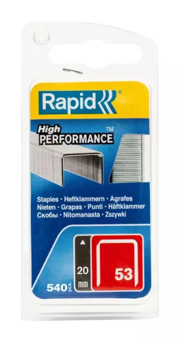 Kapcsok RAPID 53, 20 mm, tűzőgéphez, 540 db-os csomag