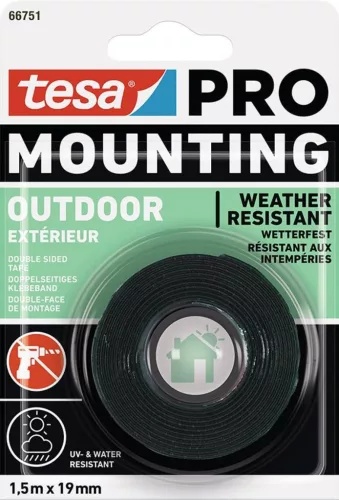 Tesa® Mounting PRO kültéri ragasztószalag, kétoldalas, 19 mm, H-1,5 m