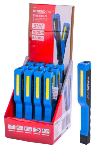 Munkalámpa Strend Pro Worklight NX1023, LED 100 lm, mágnes, 3xAAA, munka, csomag 12 db