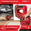 Strend Pro J-126 tűzőgép, 3,6 V, Li-ion, 4-10 mm-es tűzőkapcsok, 10 mm-es szegek