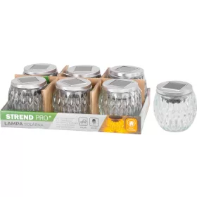   Strend Pro Garden, Napelemes lánghatású lámpa, 6x LED, meleg fehér, 10x10 cm, 6 db